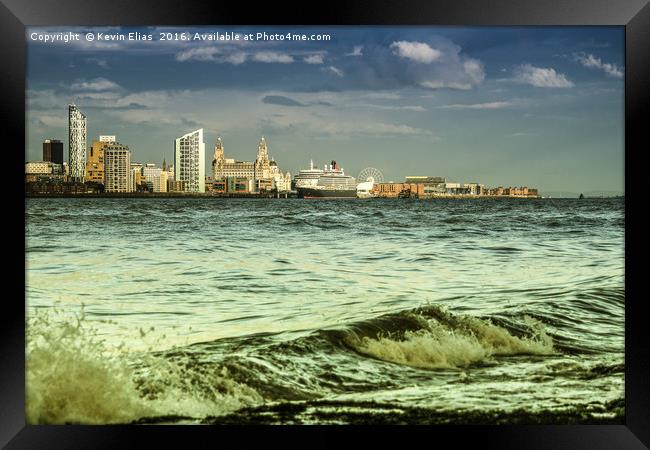 City on the river Framed Print by Kevin Elias