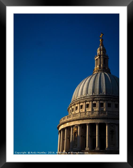 Dome of St Paul's Framed Mounted Print by Andy Huntley