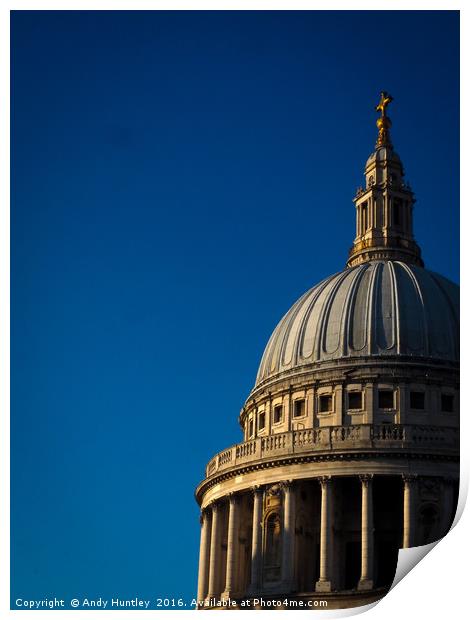 Dome of St Paul's Print by Andy Huntley