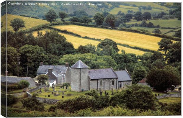 Welsh parish church  Canvas Print by Susan Tinsley
