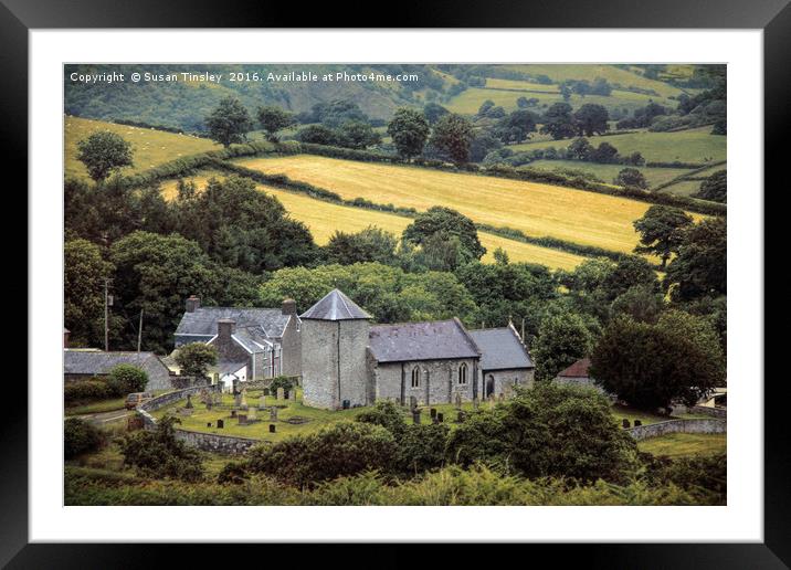 Welsh parish church  Framed Mounted Print by Susan Tinsley