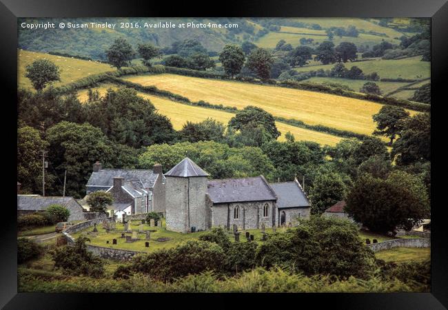 Welsh parish church  Framed Print by Susan Tinsley