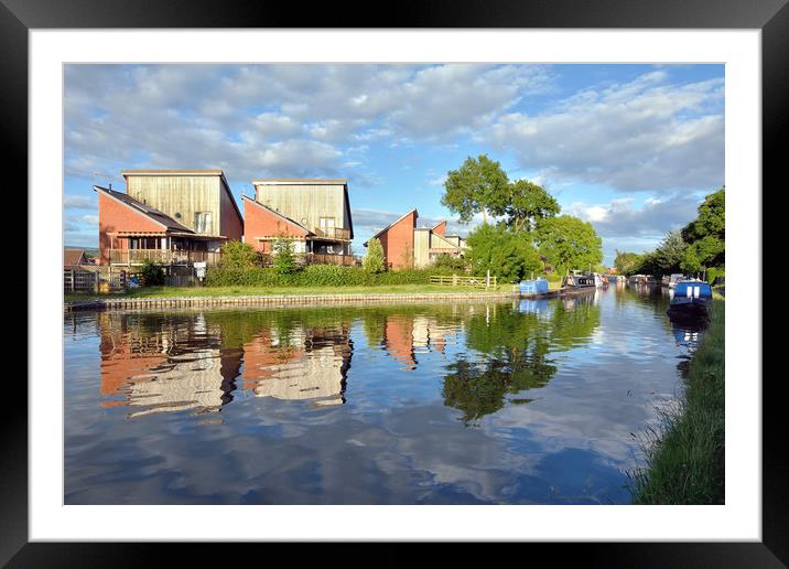 Lancaster Canal Reflections Framed Mounted Print by Gary Kenyon