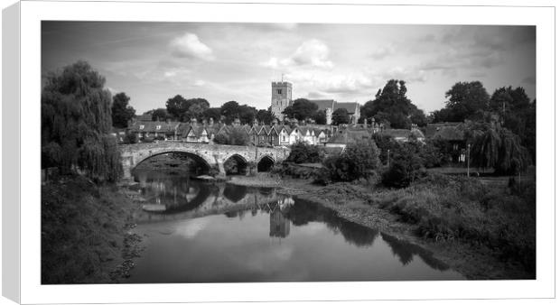 Aylesford bridge over the river Medway  Canvas Print by Framemeplease UK