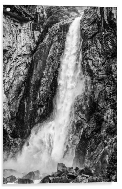 Lower Yosemite Falls, Yosemite National Park Acrylic by Gareth Burge Photography