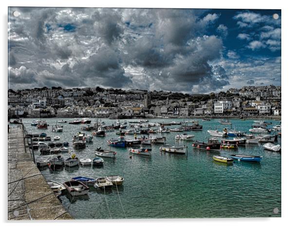 St Ives Cornwall Acrylic by Andy Smith