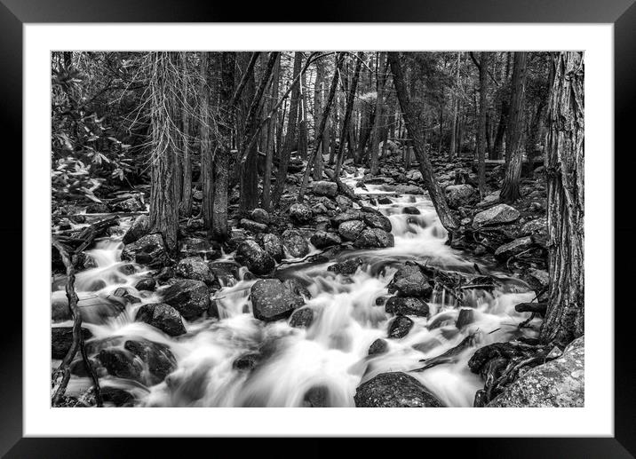 Bridalveil Creek, Yosemite National Park Framed Mounted Print by Gareth Burge Photography