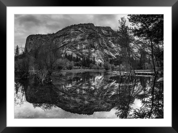 Mirror Lake Reflection, Yosemite National Park Framed Mounted Print by Gareth Burge Photography