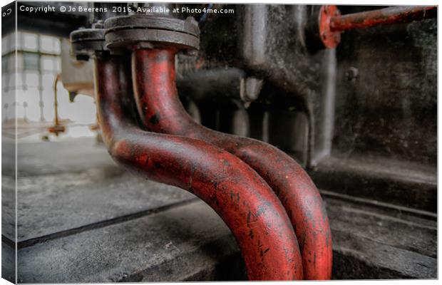 red pipes Canvas Print by Jo Beerens