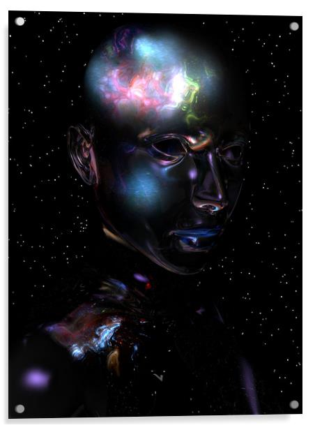 Star Mind Acrylic by Hugh Fathers