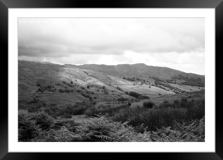 Cumbrian landscape - Kirkstone Pass Framed Mounted Print by James Wood