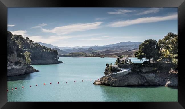 Andalusian Lakes Framed Print by Keith Harris