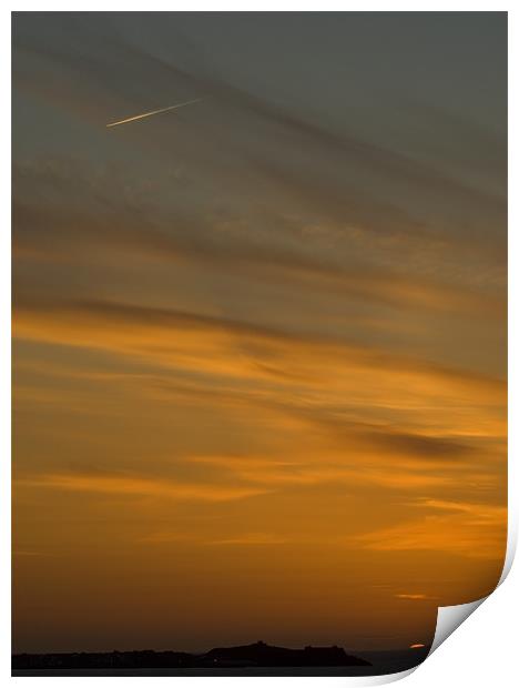 Sunset over Hayle Print by Dan Thorogood