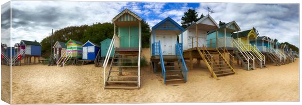 Wells-next-the-Sea Beach Huts Canvas Print by Alan Simpson