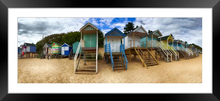 Wells-next-the-Sea Beach Huts Framed Mounted Print by Alan Simpson