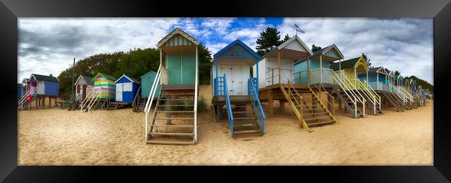 Wells-next-the-Sea Beach Huts Framed Print by Alan Simpson
