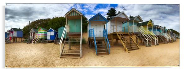 Wells-next-the-Sea Beach Huts Acrylic by Alan Simpson