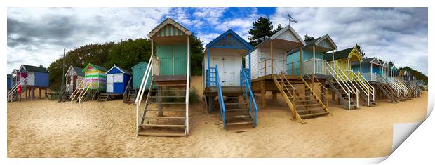Wells-next-the-Sea Beach Huts Print by Alan Simpson