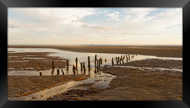 Evening on Camber Sands Framed Print by Keith Harris