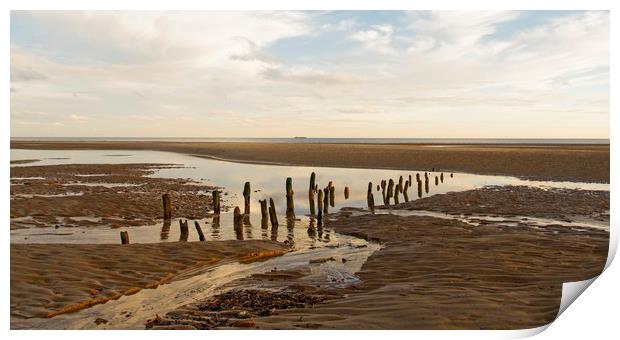 Evening on Camber Sands Print by Keith Harris