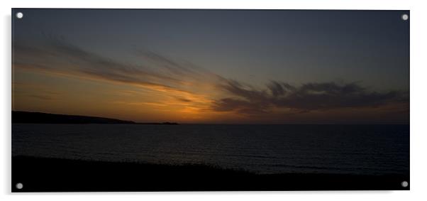 A coastal sunset Acrylic by Dan Thorogood