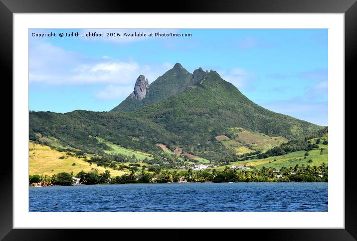 MAURITIUS ISLAND PARADISE Framed Mounted Print by Judith Lightfoot