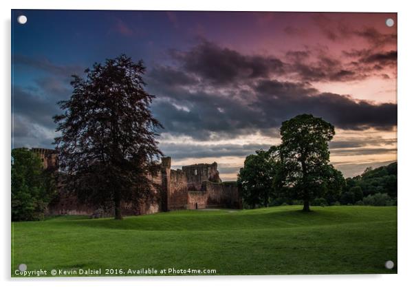 Bothwell Castle Sunset  Acrylic by Kevin Dalziel