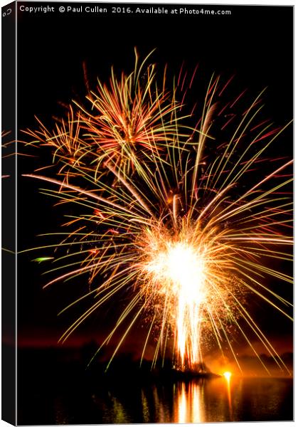 Fireworks. Canvas Print by Paul Cullen
