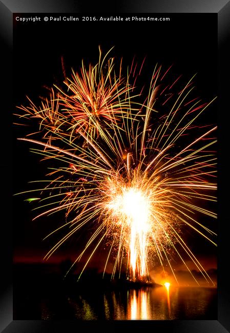 Fireworks. Framed Print by Paul Cullen