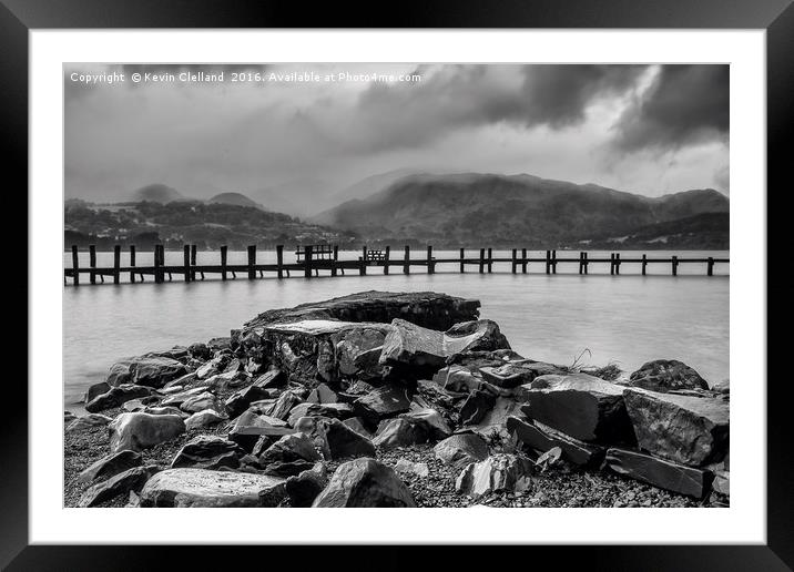 Brandlehow Jetty Framed Mounted Print by Kevin Clelland