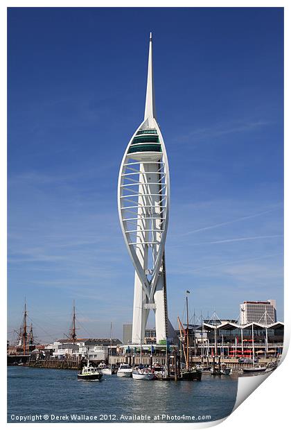 Spinaker Tower, Portsmouth Print by Derek Wallace