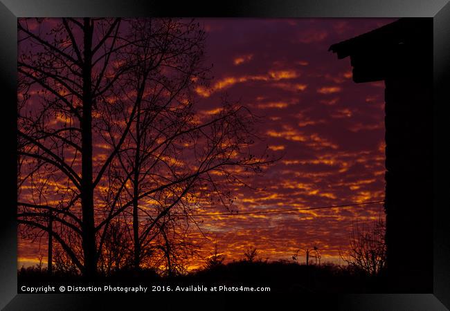 Afterglow Framed Print by Distortion Photography