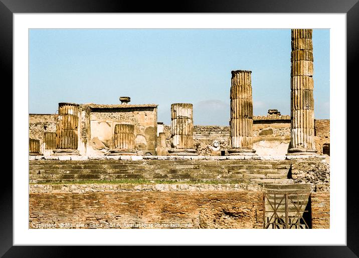 Pompeii ruins, Italy Framed Mounted Print by Massimo Lama