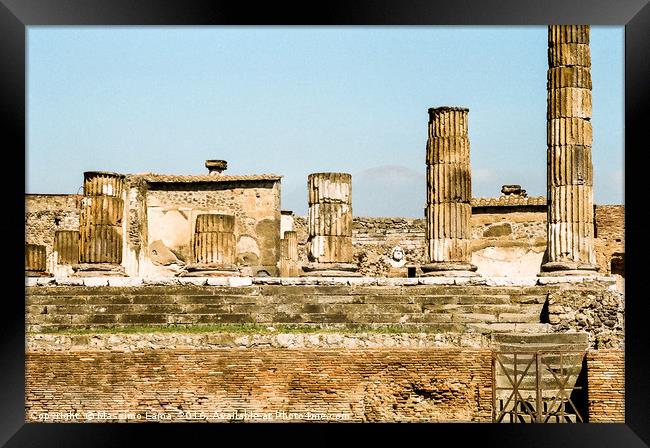 Pompeii ruins, Italy Framed Print by Massimo Lama