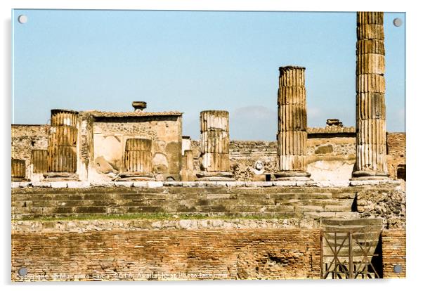 Pompeii ruins, Italy Acrylic by Massimo Lama