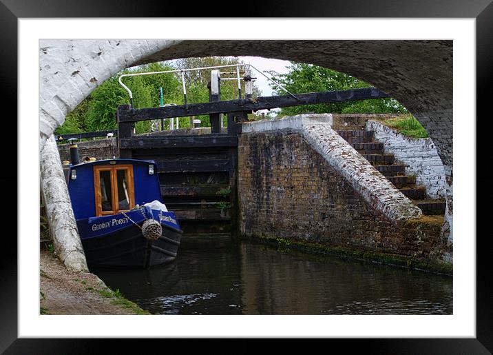 Stockers Lock the Grand Union Canal Rickmansworth Framed Mounted Print by Chris Day