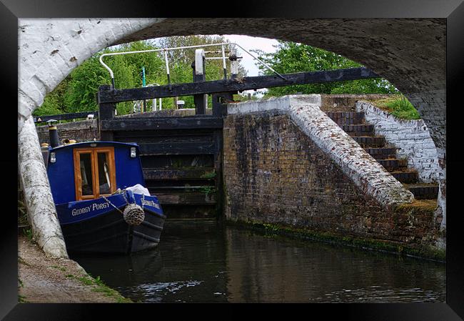 Stockers Lock the Grand Union Canal Rickmansworth Framed Print by Chris Day