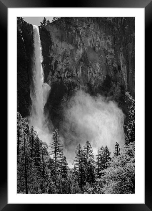 Bridalveil Fall, Yosemite National Park Framed Mounted Print by Gareth Burge Photography