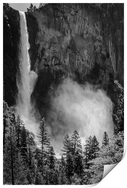 Bridalveil Fall, Yosemite National Park Print by Gareth Burge Photography