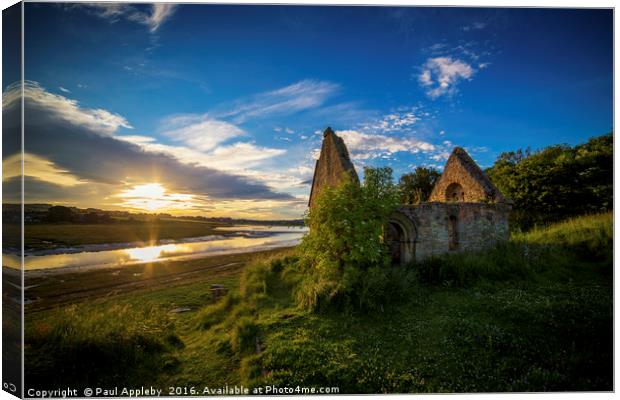 Chapel of Rest - Alnmouth Canvas Print by Paul Appleby