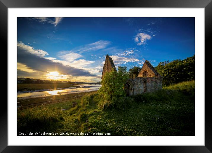 Chapel of Rest - Alnmouth Framed Mounted Print by Paul Appleby