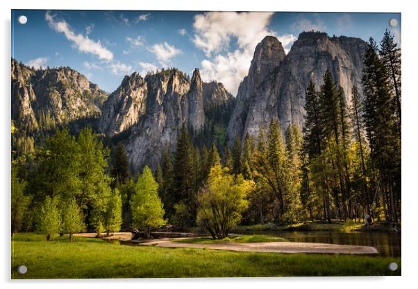 Cathedral Rocks, Yosemite National Park Acrylic by Gareth Burge Photography