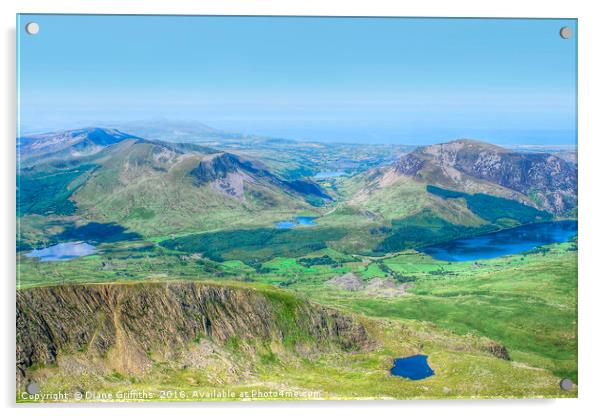 View from Snowdon Acrylic by Diane Griffiths