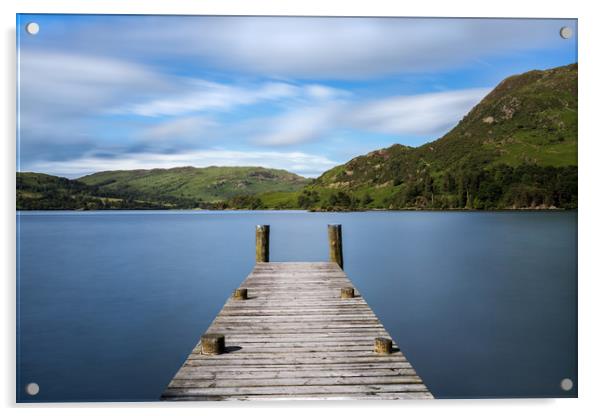 Ullswater Jetty Acrylic by Roger Green