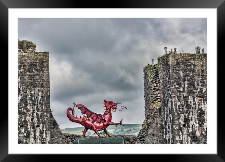 Gareth The Dragon 1 Framed Mounted Print by Steve Purnell