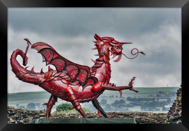 Gareth The Dragon 2 Framed Print by Steve Purnell