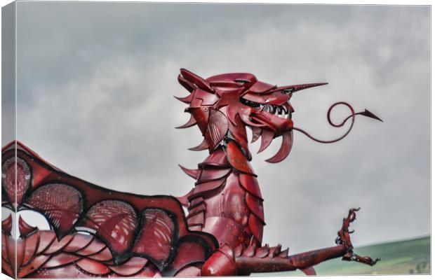 Gareth The Dragon 3 Canvas Print by Steve Purnell
