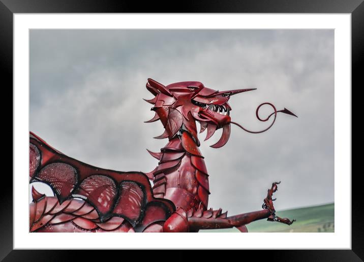 Gareth The Dragon 3 Framed Mounted Print by Steve Purnell