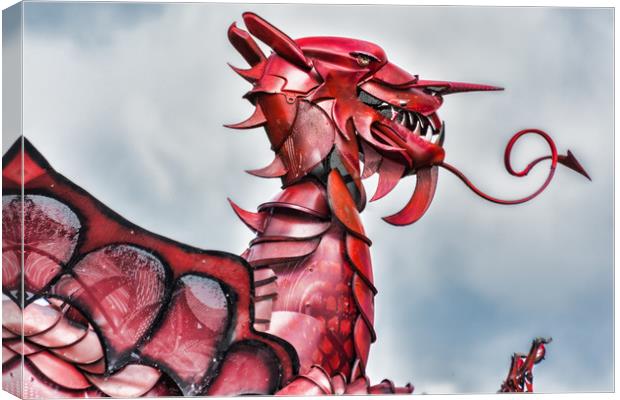 Gareth The Dragon 5 Canvas Print by Steve Purnell