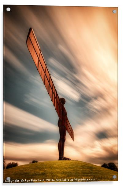 Angel Of The North Acrylic by Ray Pritchard